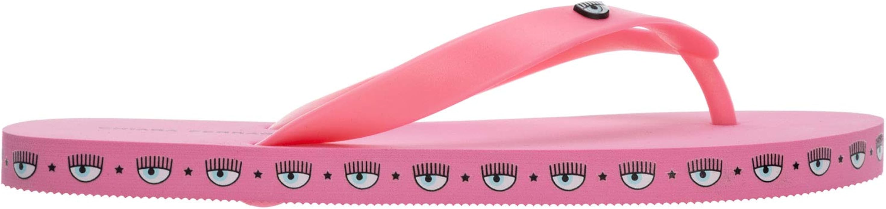 Amazon.com | Chiara Ferragni Women Logomania flip Flops Pink | Shoes