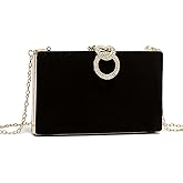 RonFoxi Clutch Purse for Women, Evening Bag with Removable Chain Strap Elegant Handbag for Wedding/Prom/Cocktail/Party