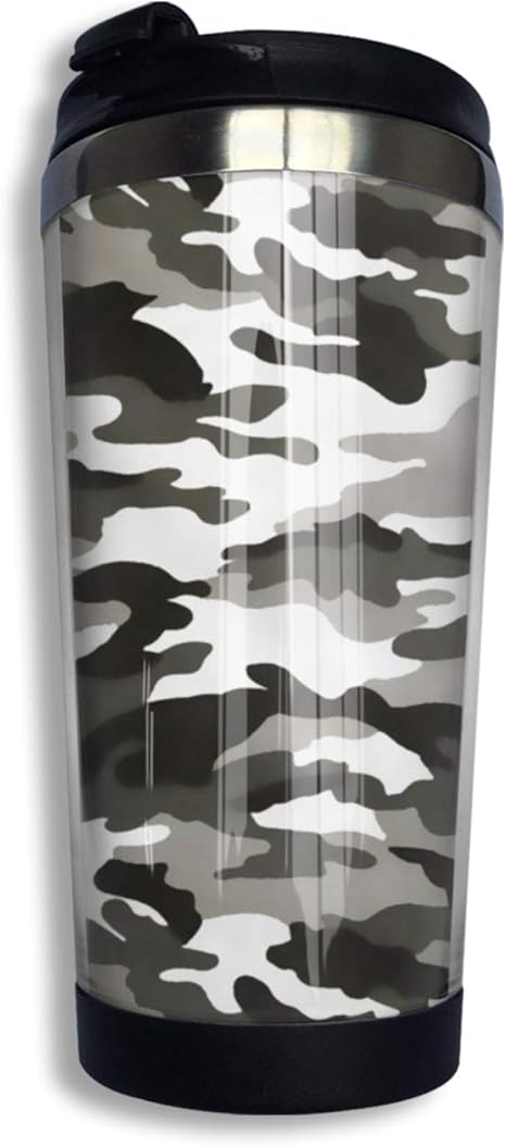 Amazon タンブラー ふた付き マグボトル 魔法瓶 コーヒー専用 ステンレスボトル 水筒 カモフラージュ 迷彩 軽量 二重構造 真空断熱 保温保冷 直飲み おしゃれ プレゼント用 アウトドアとインドア兼用 400ml 水筒 マグボトル オンライン通販