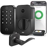 Yale Security Assure Lock 2 Keypad with Wi-Fi and Norwood Lever in Black Suede