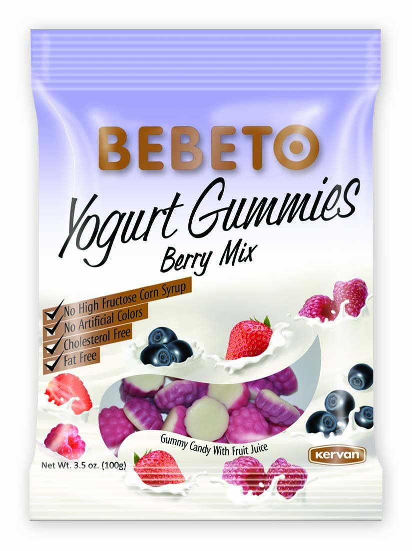 Bebeto Yogurt Gummies Candy, Berry Mix Gummy 3.5 Oz. (Pack of 12) Buy