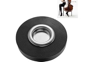 Cello Anti Slip Pad, Black Nylon End Pin Anchor, Rock Stopper for Practice and Performance (Silvery)