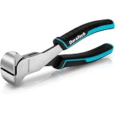 DURATECH 7" Nail Puller, End Cutting Pliers, Nail Remover Tool, End Nippers | Cr-V Steel, Blackened and Polished Finish, Non-Slip Handle, For Pulling Nails and Cutting Wires