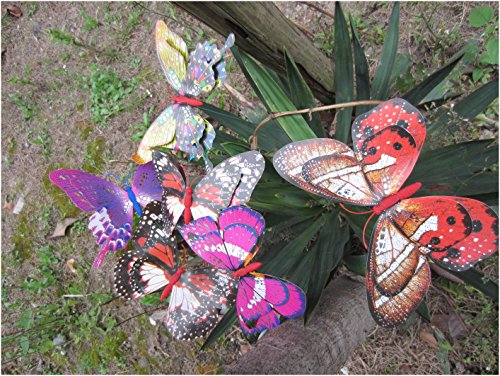 image for LeBeila Large Butterfly Stakes – Garden Yard Ornaments & Patio Déco