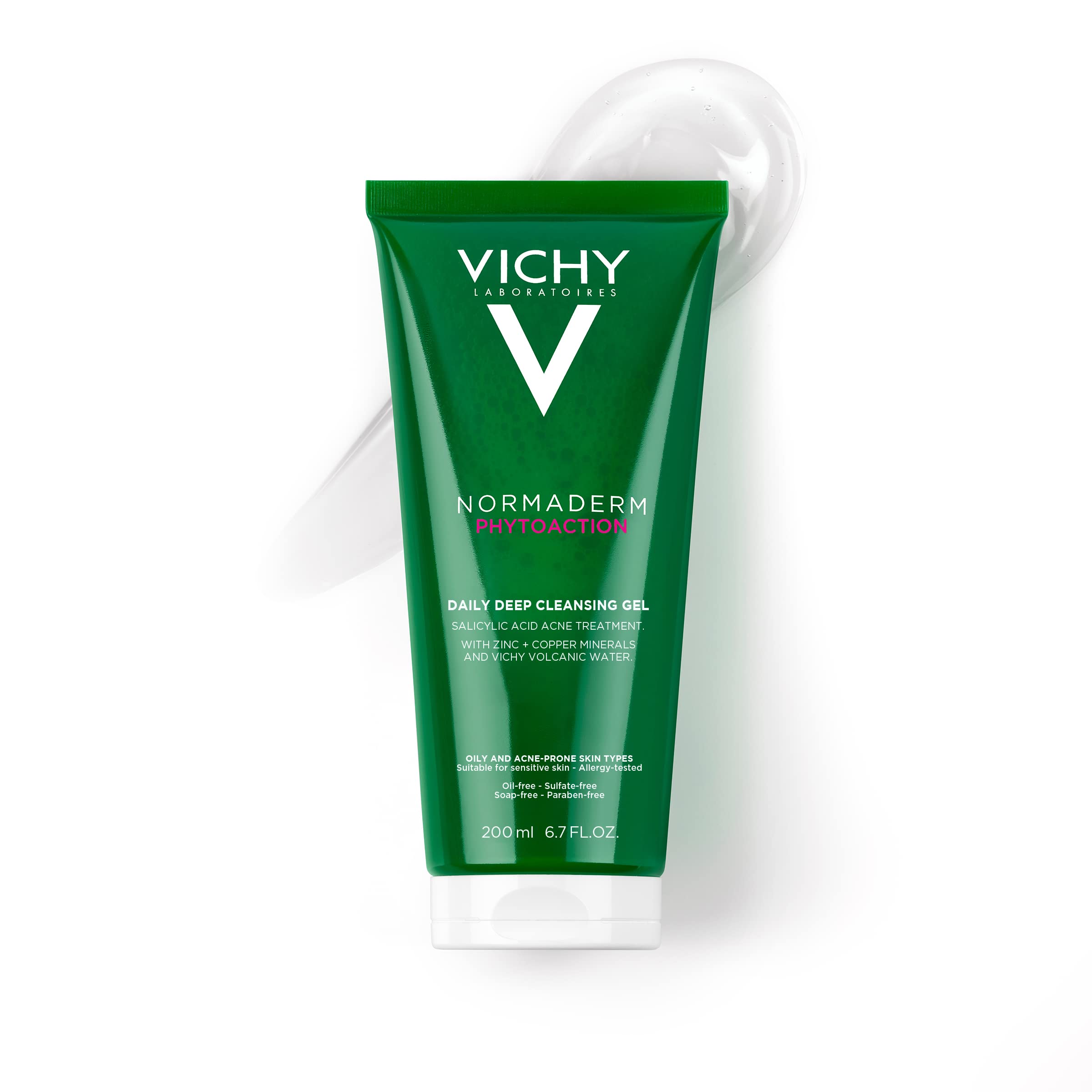 Vichy Normaderm Intensive Purifying Cleanser For Blemish-Prone Skin With Salicylic Acid and Zinc 200ml