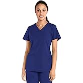 Tru Basic Womens V-Neck 2-Pocket Scrub Top 10102