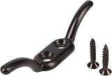 White Hinge 10x 90mm Washing Line Cleat Hooks - Heavy Duty Rope Tie Downs Black view 9