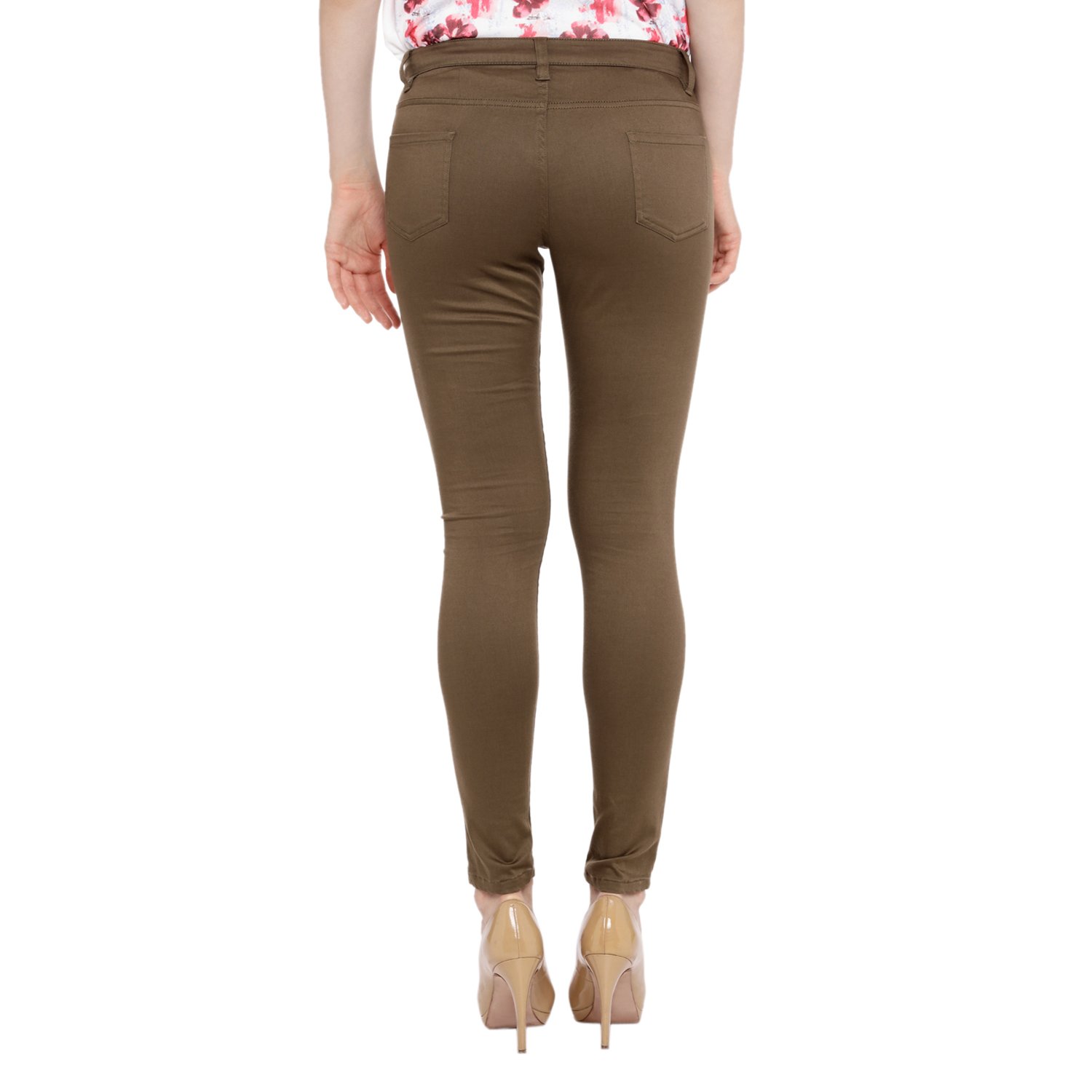 annabelle by pantaloons women's solid pant