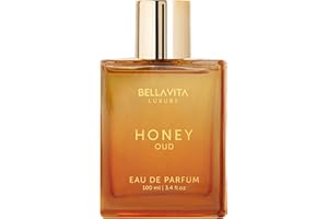 BELLA VITA LUXURY BellaVita Luxury Honey Oud Eau de Parfum (3.4 fl. oz.) | Patchouli, Vanilla, Bergamot, Floral & Spicy + Made with Clean & Vegan Essentials Oils + Cruelty Free | Long-Lasting Unisex Fragrance