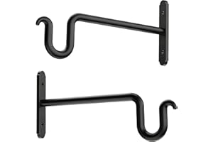 Qiuzido 8in Plant Hook Plant Hangers - Heavy Duty Plant Bracket Outdoor or Indoor, Flower Hanging Hook for Flower Basket, Lan