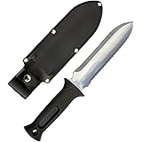 ZenportTools Zenport Soil Knife K247 ZenBori with Black Handle, Sheath and Depth Measurement
