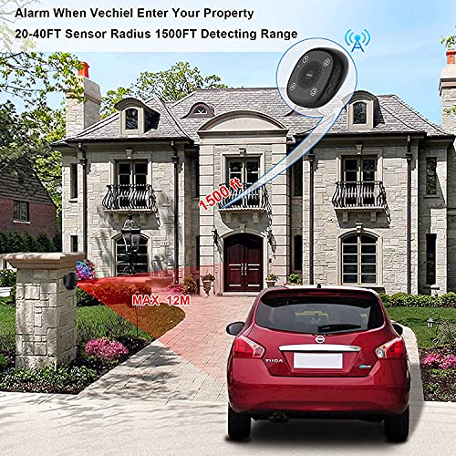 Driveway Alarm, Outdoor Waterproof Motion Sensor, Wireless Driveway