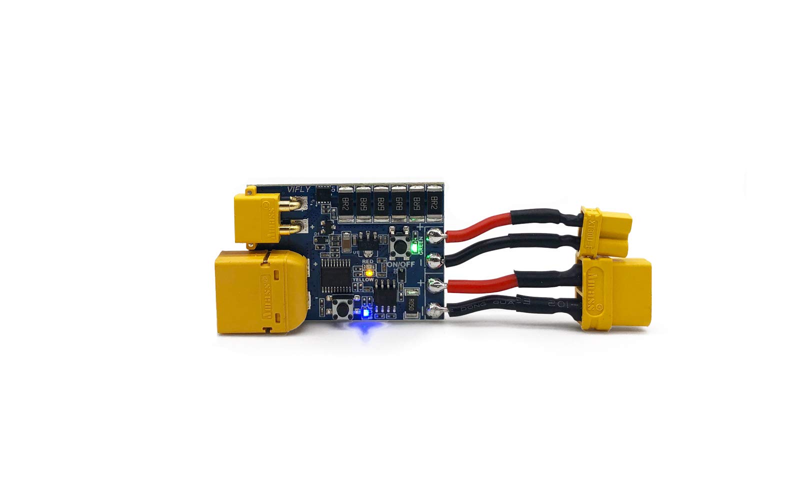 VIFLY ShortSaver V2 Smart Smoke Stopper Electronic Fuse to Detect and Prevent Short-Circuit and Overload, Power Switch for Receiver Binding XT30 XT60 Available