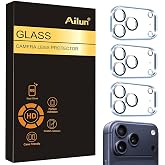 Ailun 3 Pack Camera Lens Protector for iPhone 17 Pro Max, Tempered Glass | Tempered Glass, Ultra HD, Anti-Scratch, Case Friendly