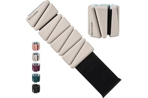 BECOJADDE Ankle Weights Set of 2 (1 lb/2 lb/3 lb Each) Adjustable Wrist Weights for Women Men Wearable Arm Leg Weight for Pilates, Running, Walking, Workout, Yoga