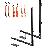 OUTPRIZE RV Tote Tank Carrier, RV Bumper Mount Tote Tank Holder with 2 Extra Premium Ratchet Straps, Fit Max 4.5" Bumper