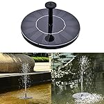 GOGOOUT Cute Solar Powered Bird bath Fountain Pump Free Standing Garden 1.4W Solar Panel Kit Water Pump