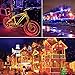 Aluvee Solar Rope String Light,Garden Decoration Outdoor Waterproof Rope String Christmas Lamp Wedding Party Tree Xmas Decoration Tree Xmas (33ft/100LED,Multicolor + PVC Tube)