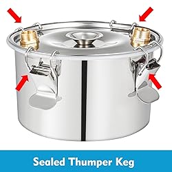 DEWOSEN Shine Still 5 GAL 3 Pots Distillery Kit for