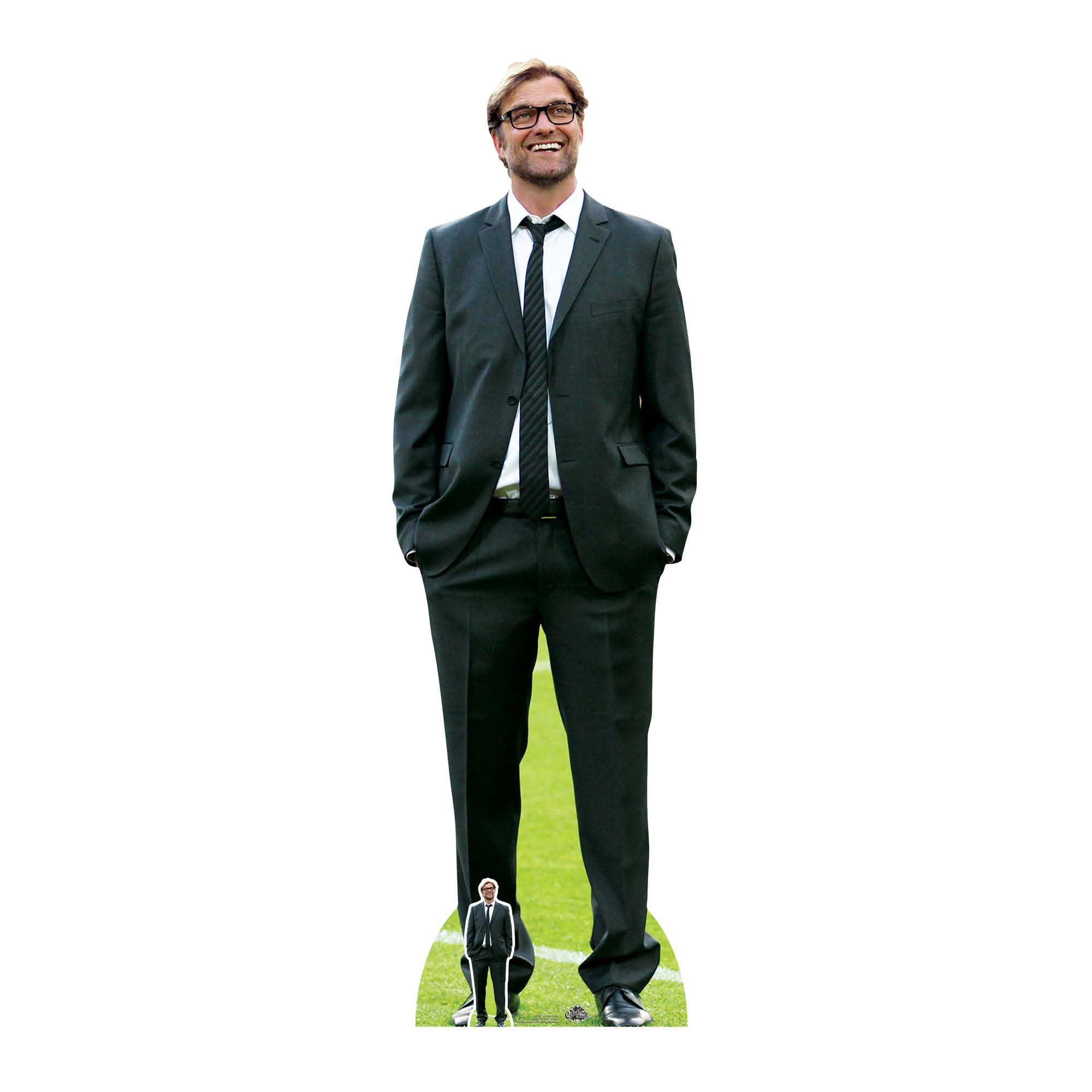 Star Cutouts Ltd CS791 Jurgen Klopp Lifesize Cardboard Cutout Football Manager with Free Mini Standee - Perfect for Football Fans and Collectors