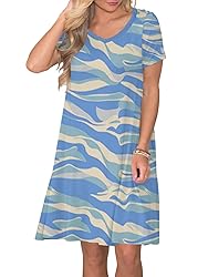 lionstill Women's Casual T Shirt Dress Summer