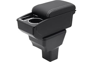 YJYWZH Car Armrest Box for Nissan Kicks Accessories 2016-2021 Center Console Storage Organizer Double Layer Space with Cup Ho