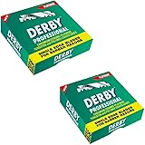 Derby Professional Single Edge Razor Blades, 100 Count (Pack of 2)