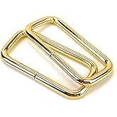 VersaKits 15 Pcs Metal Rectangle Rings Heavy Duty Non-Welded Iron Rectangular Buckle Loops for Sewing