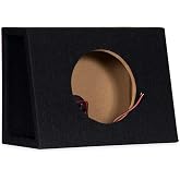 Single Car Truck Wedge Black Subwoofer Box Sealed Enclosure for 8-Inch Woofer 8F