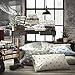 Eddie Bauer - Queen Sheets, Cotton Flannel Bedding Set, Brushed For Extra Softness, Cozy Home Decor (Tossed Snowflake, Queen)