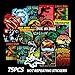 Meet Holiday Jurassic Park Dinosaur Sticker 75 PCS PVC Waterproof Stickers for Laptop, Notebooks, Car, Bicycle, Skateboards, Luggage Decoration (Jurassic Park)