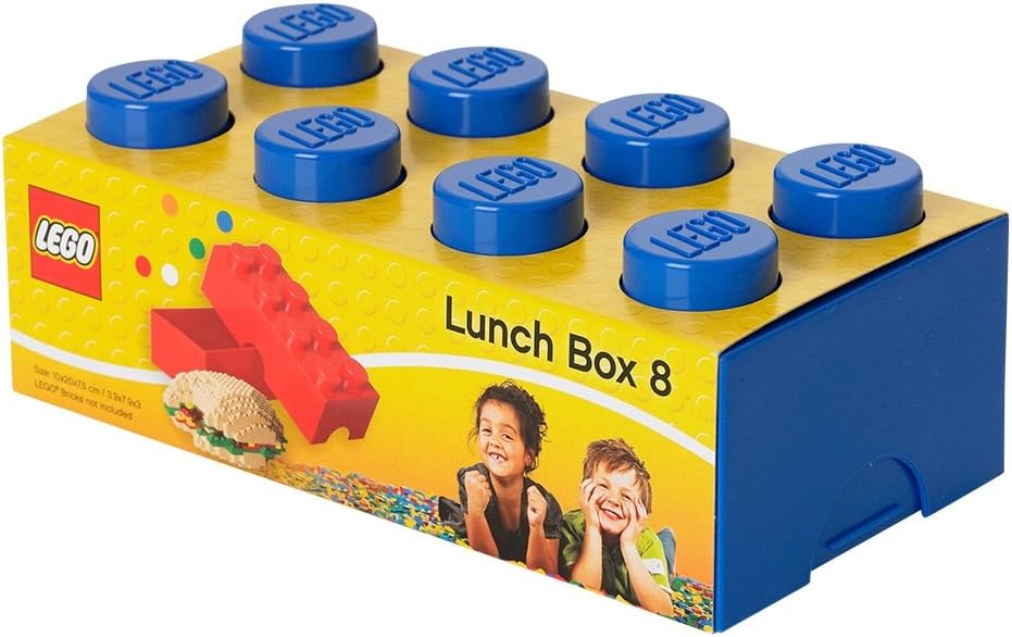 LEGO 4023 - Caja de almuerzo, color azul, 200 x 100 x 75 mm: Amazon.es: Hogar