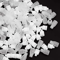 Hslife 100pcs Plastic Dropper Bottles 2ML Empty