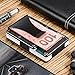 Aluminum Slim Wallet Front Pocket Wallet Minimalist Wallet RFID Blocking With Money Clip GRAY