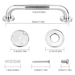 Grab Bars for Shower, 12-Inch Anti Slip Shower