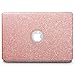 B BELK Air 13 Inch Case, 3 in 1 Glitter Bling Smooth PU Leather Coated PC Ultra-Slim Light Weight Hard Case with Keyboard Cover & Screen Protector
