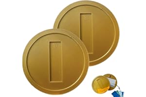 Retro Gold Coin Card Holder, 3D Printed Credit Card Wand, Classic Jump-and-Collect Games Card Holder, Funny Tap to Pay-Contac