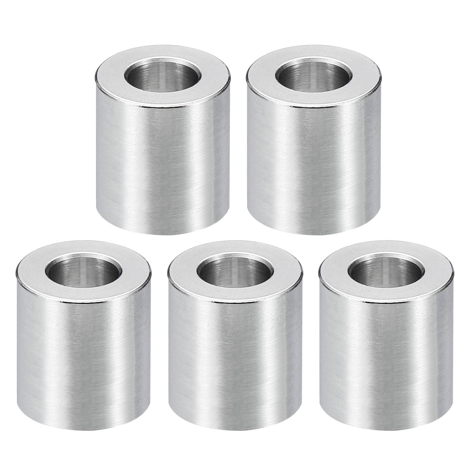 PATIKIL M8 Stainless Steel Spacers, 5Pcs Metal Spacer Stainless Steel 8.2mm ID x 16mm OD x 20mm L Stainless Steel Spacer Screw Standoff for 5/16" or M8 Screw