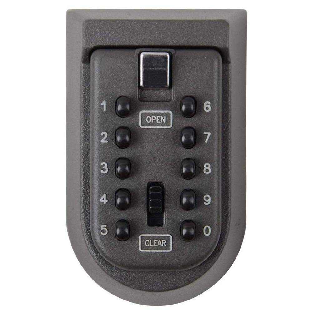 ASelected Wall Mounted Spare Key Storage Safe Lock Box Resettable Code Key Keeper Outdoor Keysafe Small Outside Security Lockbox for House Spare Keys, Airbnb, Garage, Carers, Nurse, Home Access