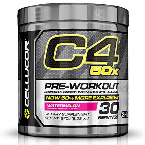 UPC 810390026081, Cellucor C4 50x High Energy Pre Workout Supplement, Watermelon, 30 Count