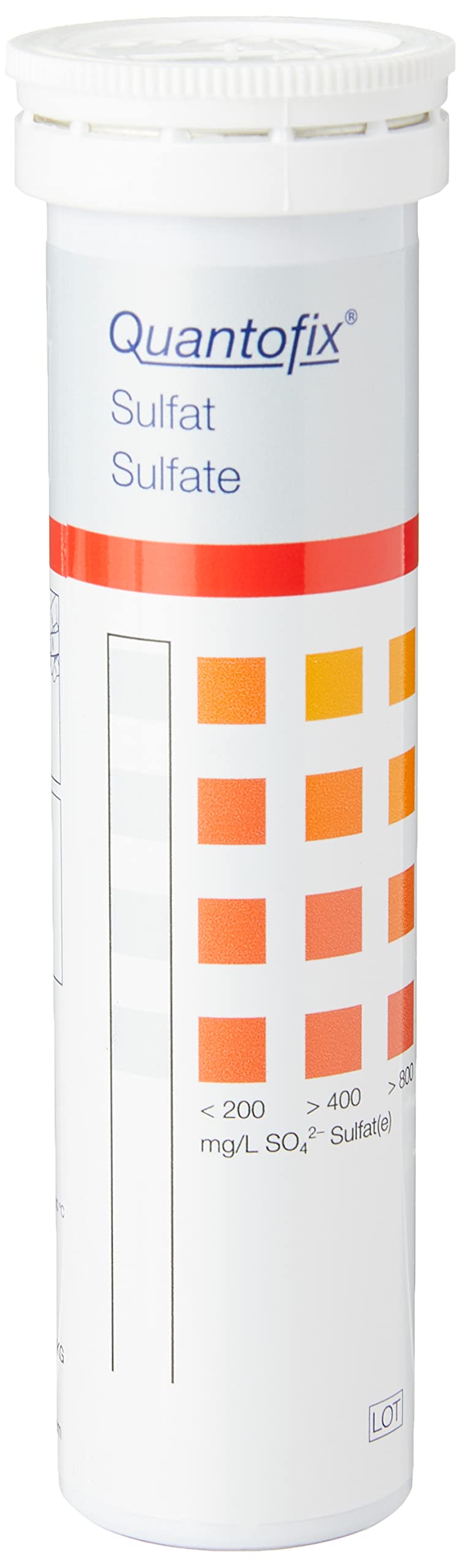 Quantofix 1138918 Sulfate Test Strips for testing sulfate, 6mm x 95mm (Pack of 100), ready to use kit