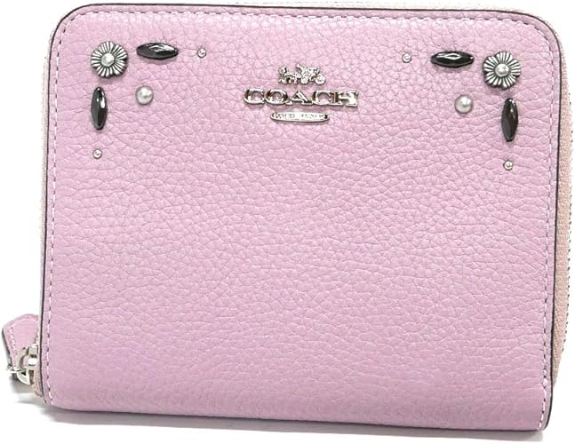 Amazon コーチ Coach レディース 二つ折り財布 レザー リベット ミニウォレット ライトピンク F296 Svnbc コーチアウトレット 並行輸入品 財布 Amazon コーチ Coach レディース 二つ折り財布 レザー リベット ミニウォレット ライトピンク F296 Svnbc コーチアウトレット 並行輸入品 財布