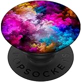 Dreamlike Abstract Colorful Cloud Fractal PopSockets Adhesive PopGrip