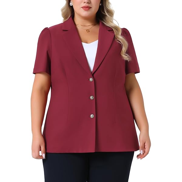 Women Black Blazer Women Agnes Orinda Plus Size Blazer Suit For