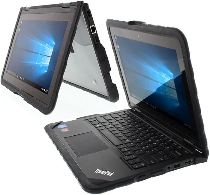 Gumdrop Cases DropTech Protection for Lenovo Thinkpad Yoga 11e (2017) Windows - Black, Rugged, Shock Absorbing, Custom Molded Laptop Cover