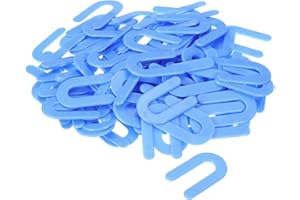 uxcell Plastic Shims, Horseshoe U Shims Spacers for 1/16 Inch Construction Tile Leveling, Blue 100pcs