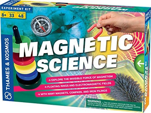 Amazon Com Thames Kosmos Magnetic Science 33 Stem Experiments Ages 8 Learn About Earth S Magnetic Poles Discover How Invisible Magnetic Fields Work Full Color 48 Page Manual Toys Games
