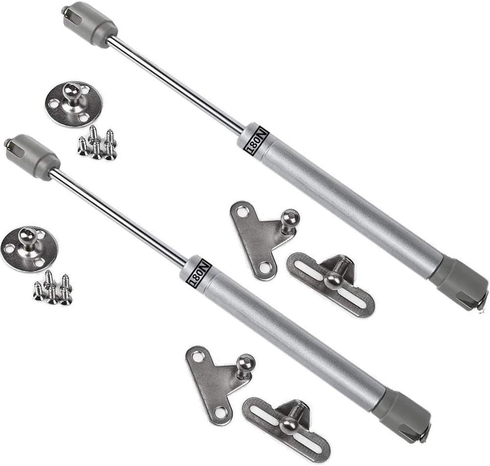 BETOY 2 Pcs Gas Strut Lift Support Hydraulic Gas Cabinet Door Lift Gas Spring, Gas Spring, 180N / 40lb / 18KG, Gas Strut
