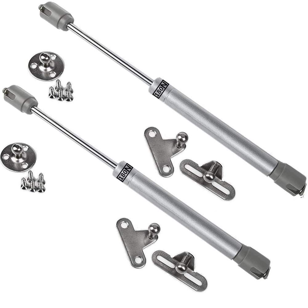 BETOY 2 Pcs Gas Strut Lift Support Hydraulic Gas Cabinet Door Lift Gas Spring, Gas Spring, 180N / 40lb / 18KG, Gas Strut, Gas Shocks, Soft Close Hinges, Toy Box Hinges, Lid Support