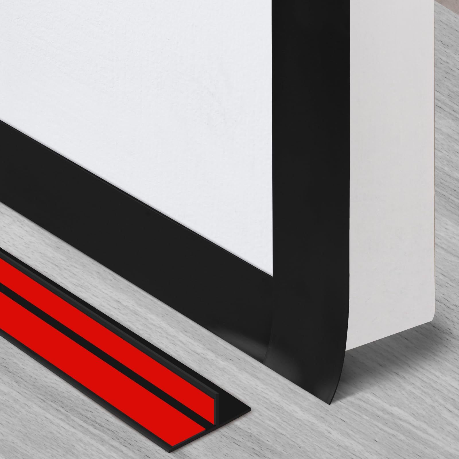 Photo 1 of T-Shaped Silicone Seal Strip for Door & Windows Gaps, Weather Stripping Draft Stopper for Side Entry - 20Ft Black